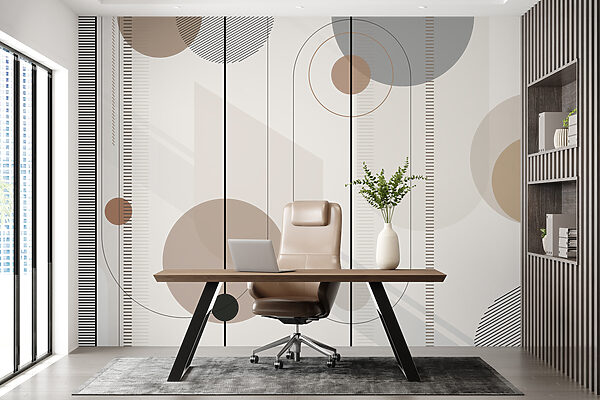 Abstract geometric shapes in soft tones u95379piw2r 600x400 - Abstract geometric shapes in soft tones