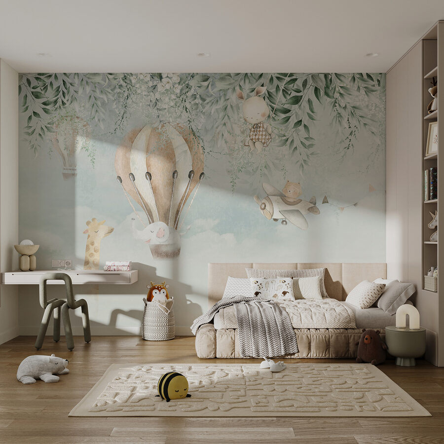 Wall murals Painting of animals flying in the sky - Image 3