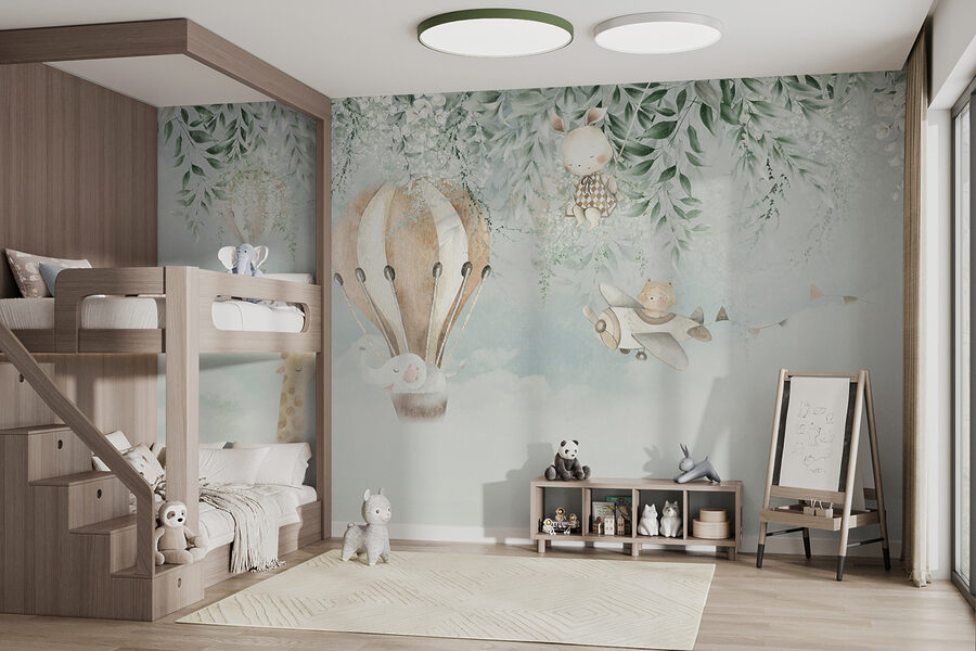 Wall murals Painting of animals flying in the sky - Image 4