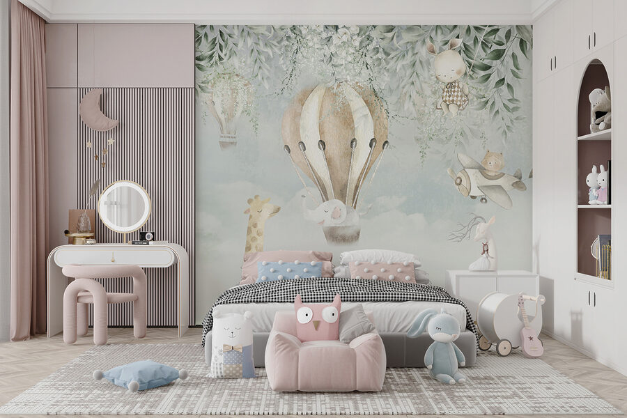 Wall murals Painting of animals flying in the sky - Image 5