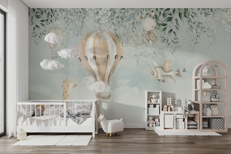 Wall murals Painting of animals flying in the sky - Image 6