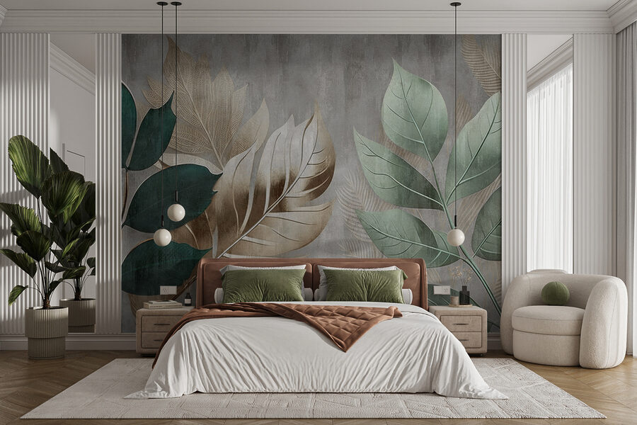 Elegant foliage against a textured background.