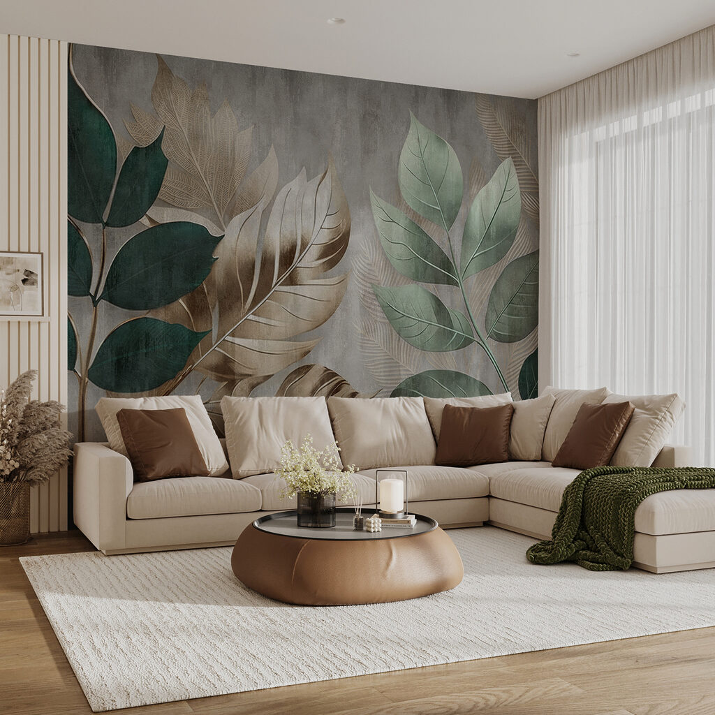 Elegant foliage against a textured background