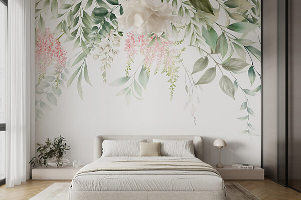 Delicate florals and lush greenery. Delicate florals and lush greenery.