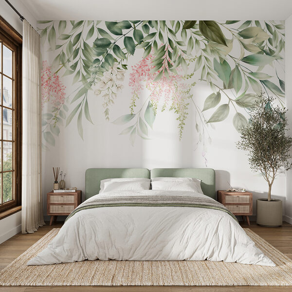 Delicate florals and lush greenery. Delicate florals and lush greenery.