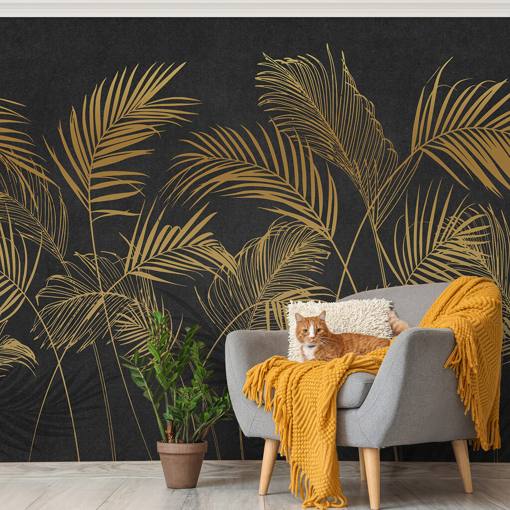 Group of palm leaves