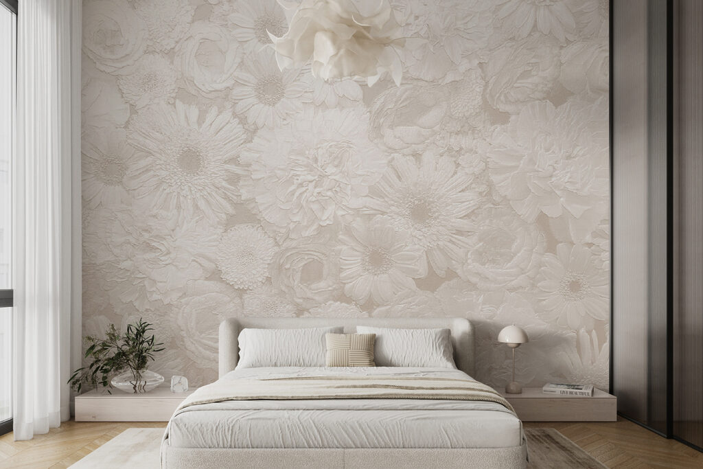 White flower pattern White flower pattern