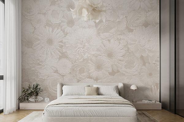 White flower pattern White flower pattern