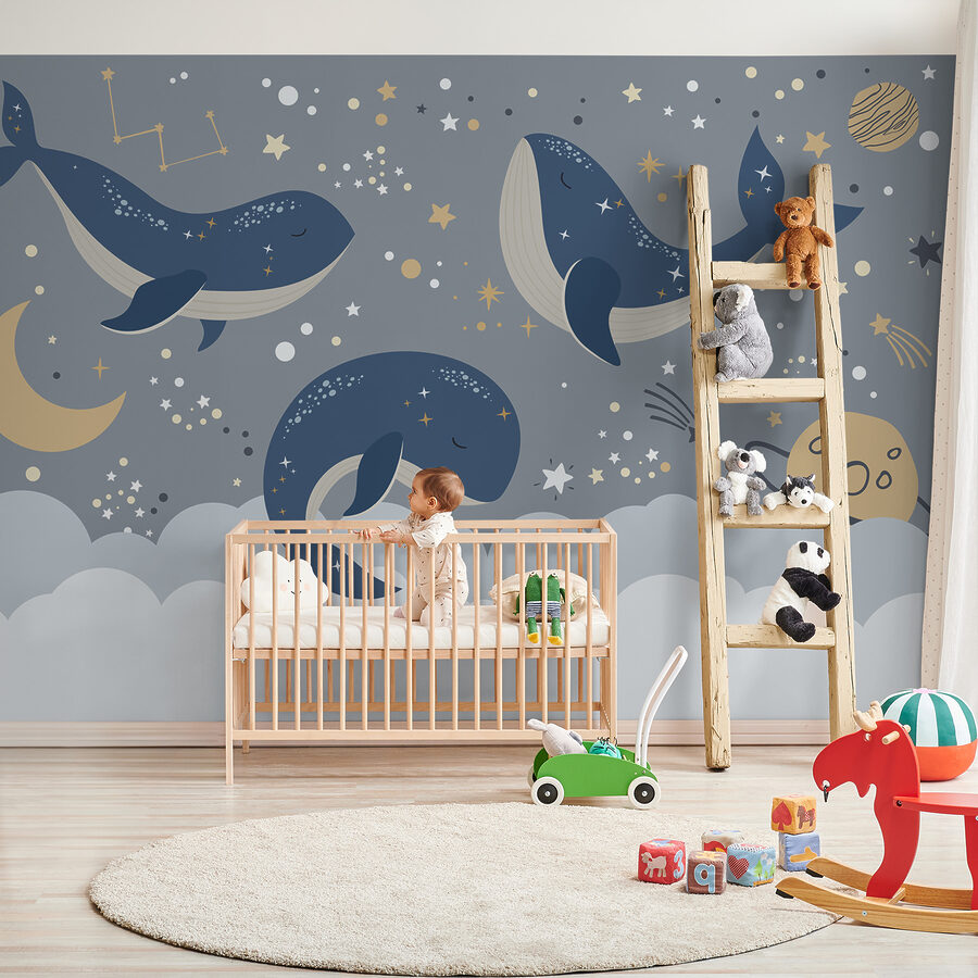 Wall murals Group of whales in the sky - Image 6