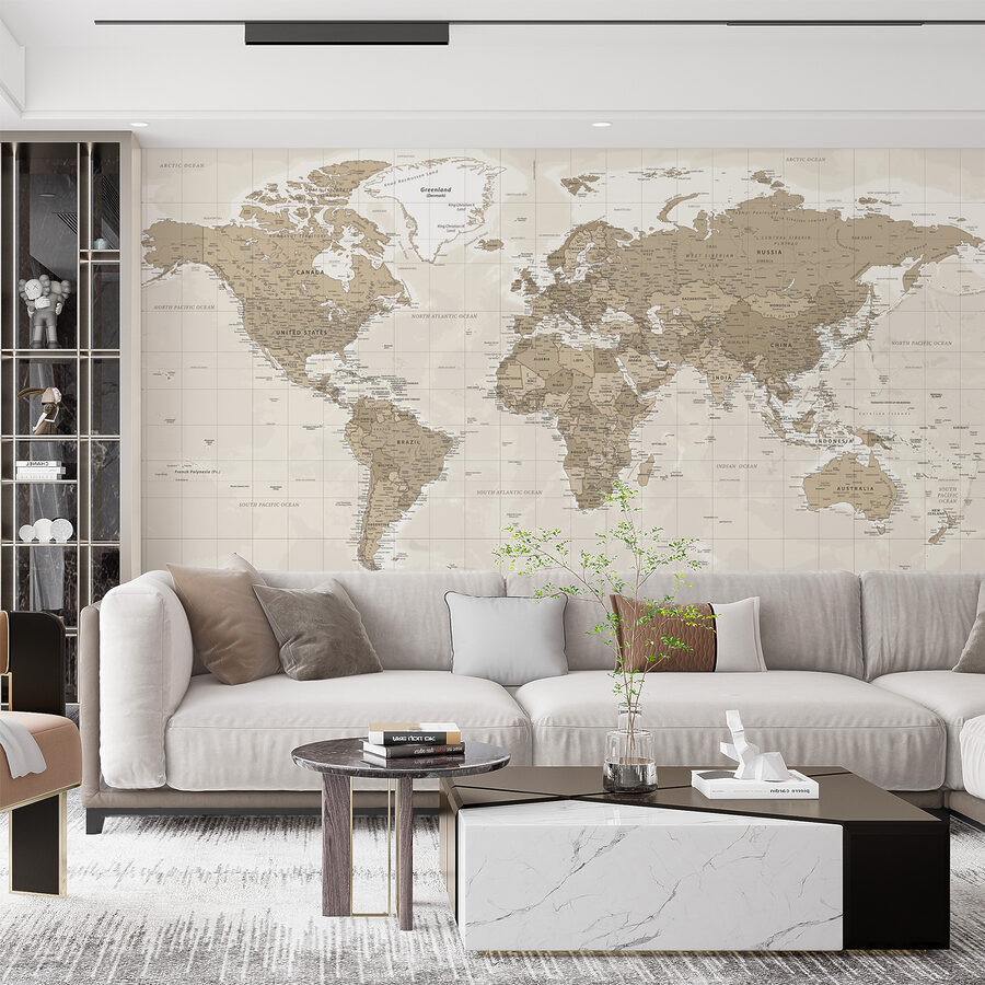 A map of the world