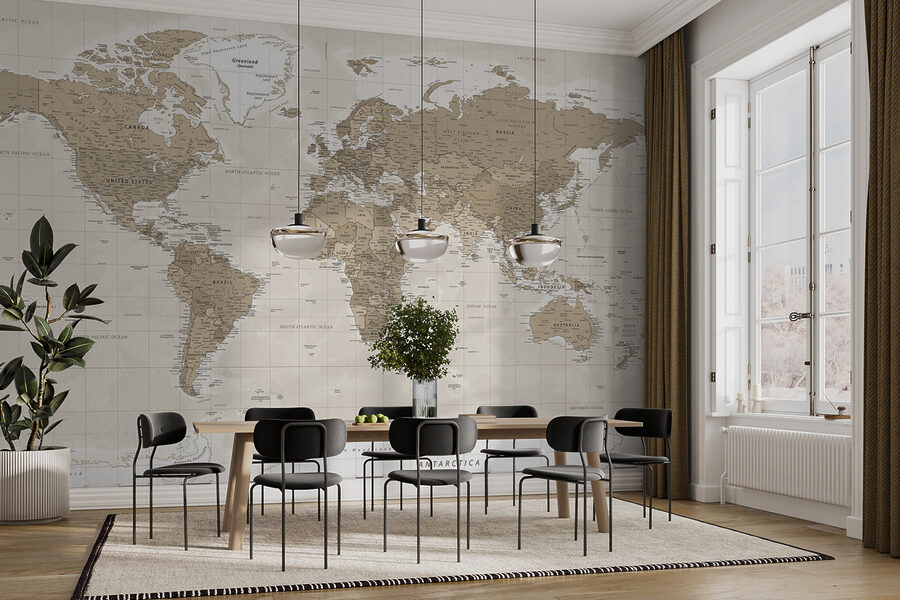 A map of the world