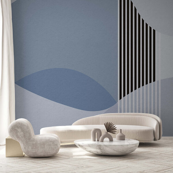 A blue and white background with black lines and circles A blue and white background with black lines and circles