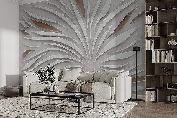 Radiant white petals with metallic accents. Radiant white petals with metallic accents.
