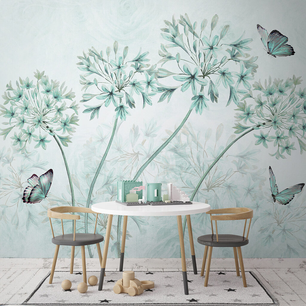 A painting of flowers and butterflies u35495v2piq1ms 1024x1024 - A painting of flowers and butterflies