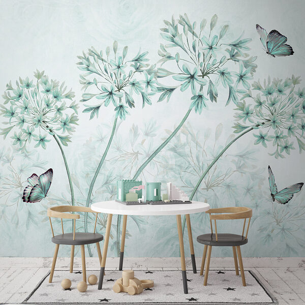 A painting of flowers and butterflies u35495v2piq1ms 600x600 - A painting of flowers and butterflies