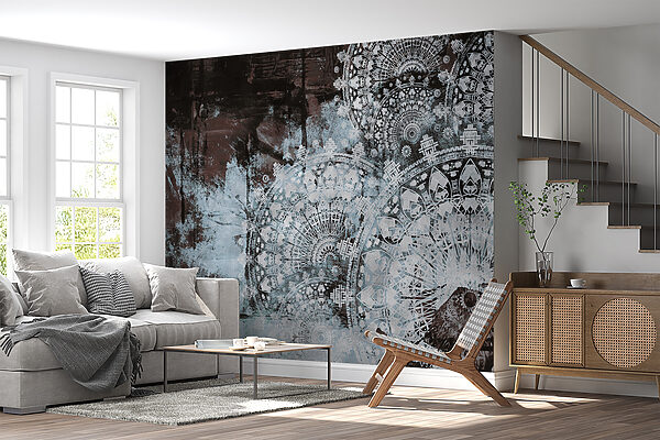 Abstract patterns in muted colors. Abstract patterns in muted colors.