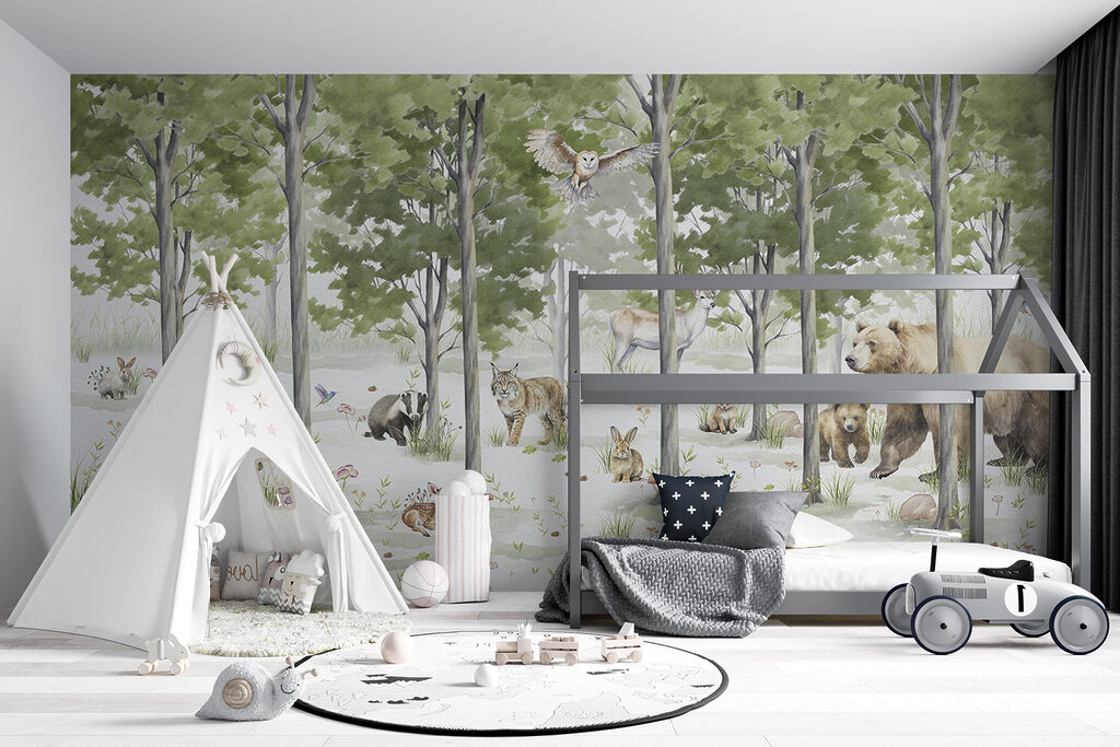 A group of animals in a forest u97741pir6mr 1024x683 - A group of animals in a forest