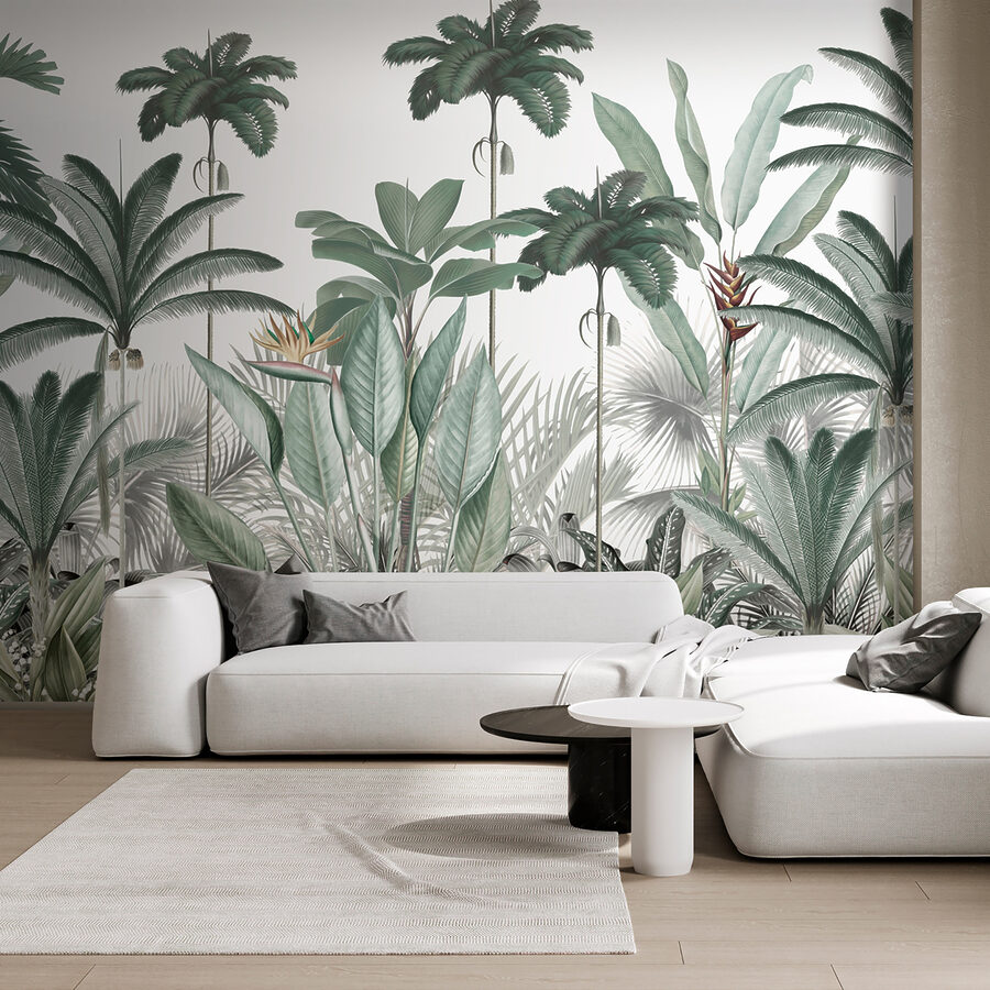 Wall murals A group of plants with flowers - Image 3