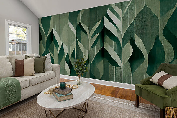 Intricate leaves in soothing green hues. Intricate leaves in soothing green hues.