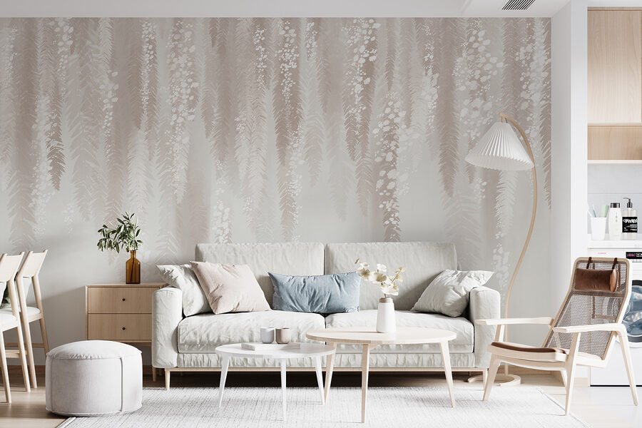 White and pink floral pattern