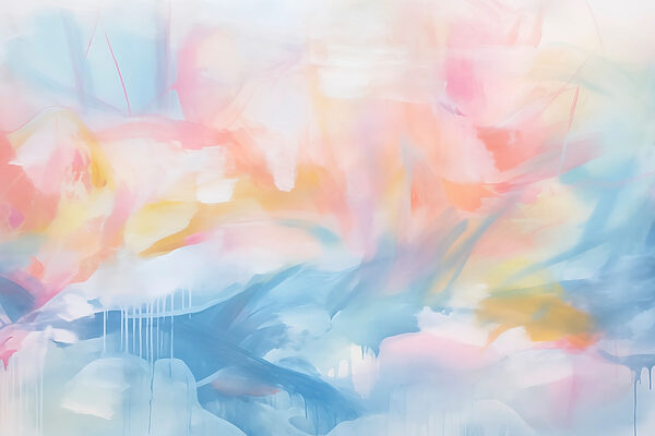 Painting of a colorful sky Painting of a colorful sky