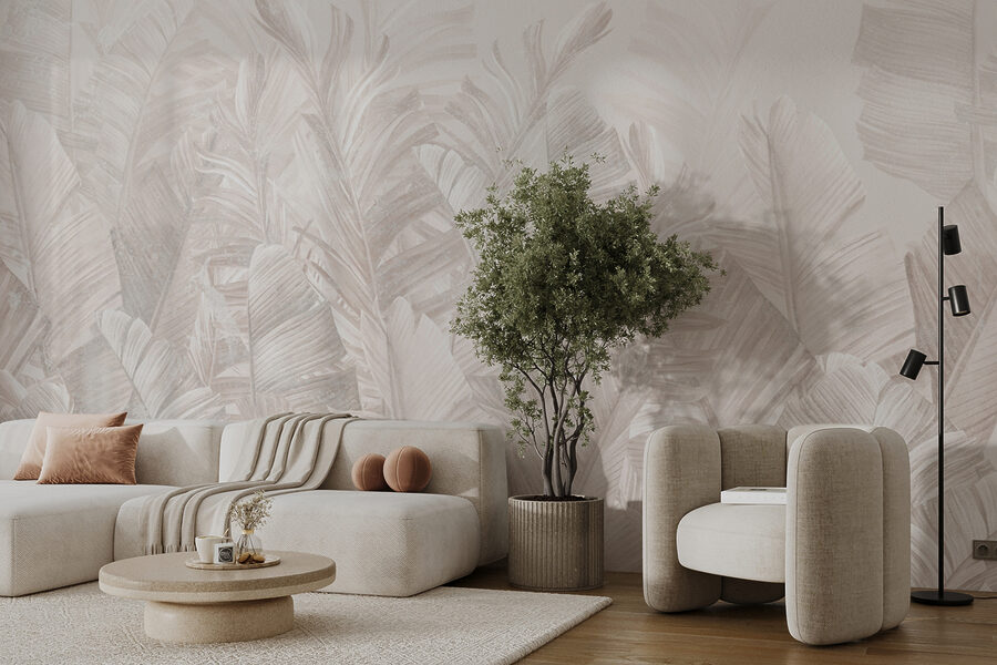 Elegant foliage in soft hues.