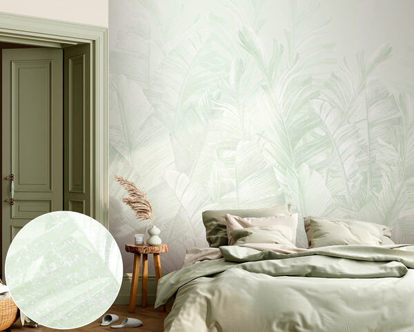 Soft green leaves in gentle layers. Soft green leaves in gentle layers.