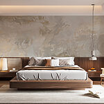 Wall murals Soft swirls of muted earth tones