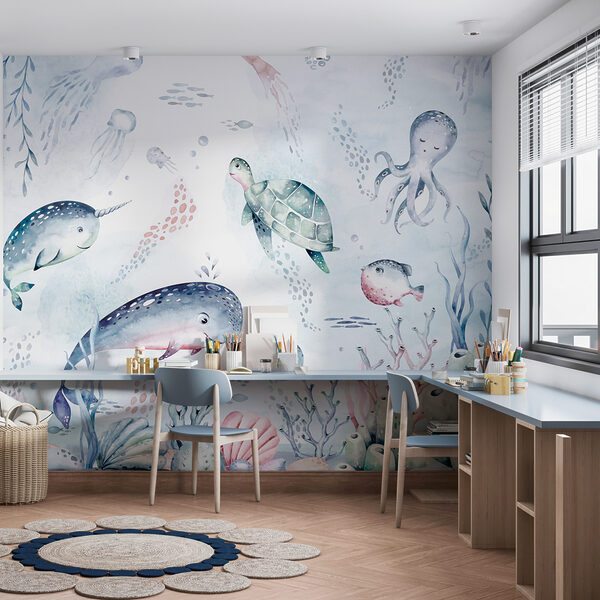 A watercolor sea creatures u98847pir1ms 600x600 - A watercolor sea creatures