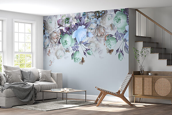 Elegant floral arrangement with butterflies. Elegant floral arrangement with butterflies.