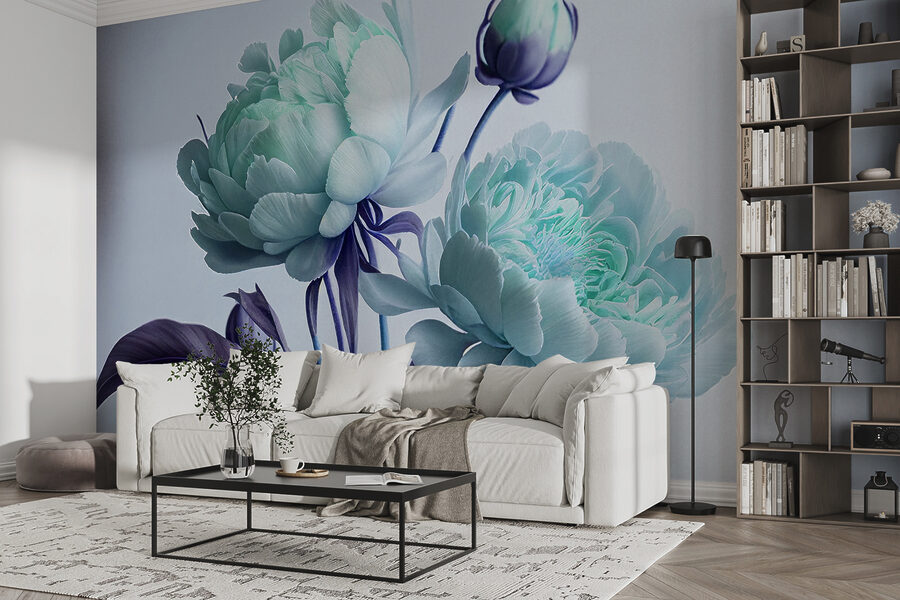 Elegant flowers in soothing colors.