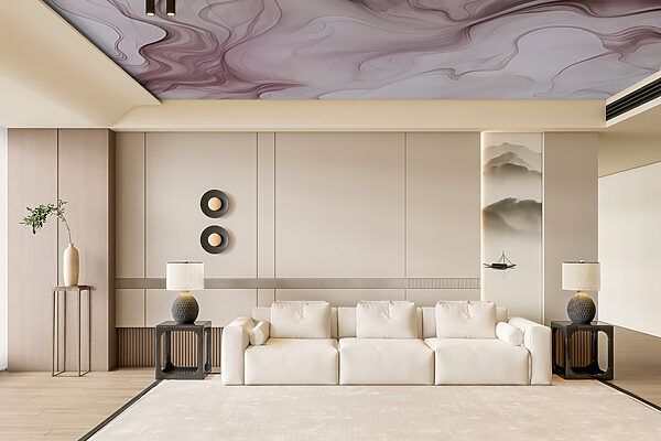 A close up of a pink and white smoke