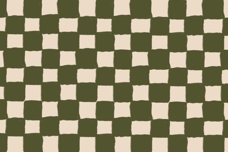 Green and white checkered pattern