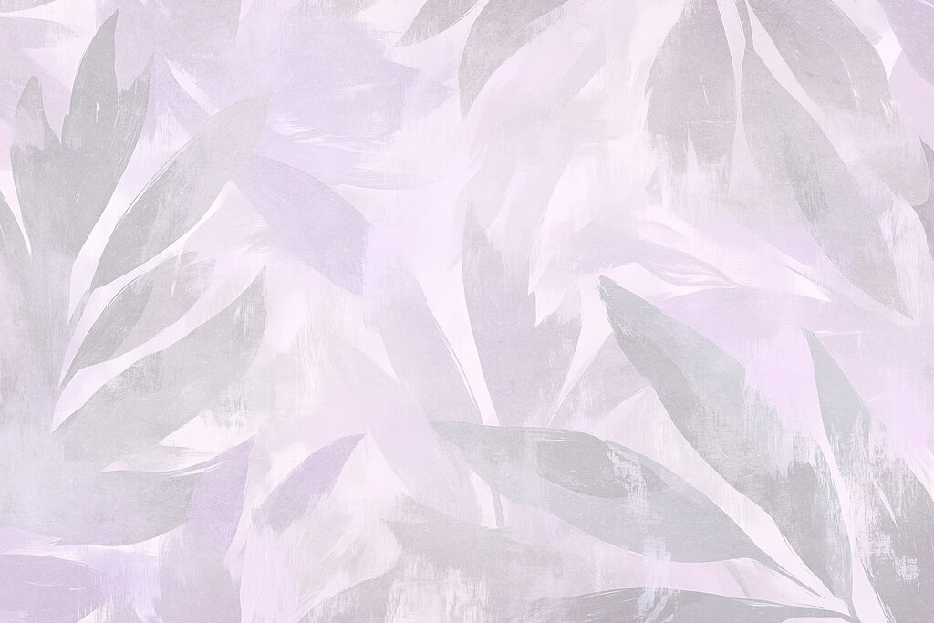 White and purple background with leaves White and purple background with leaves