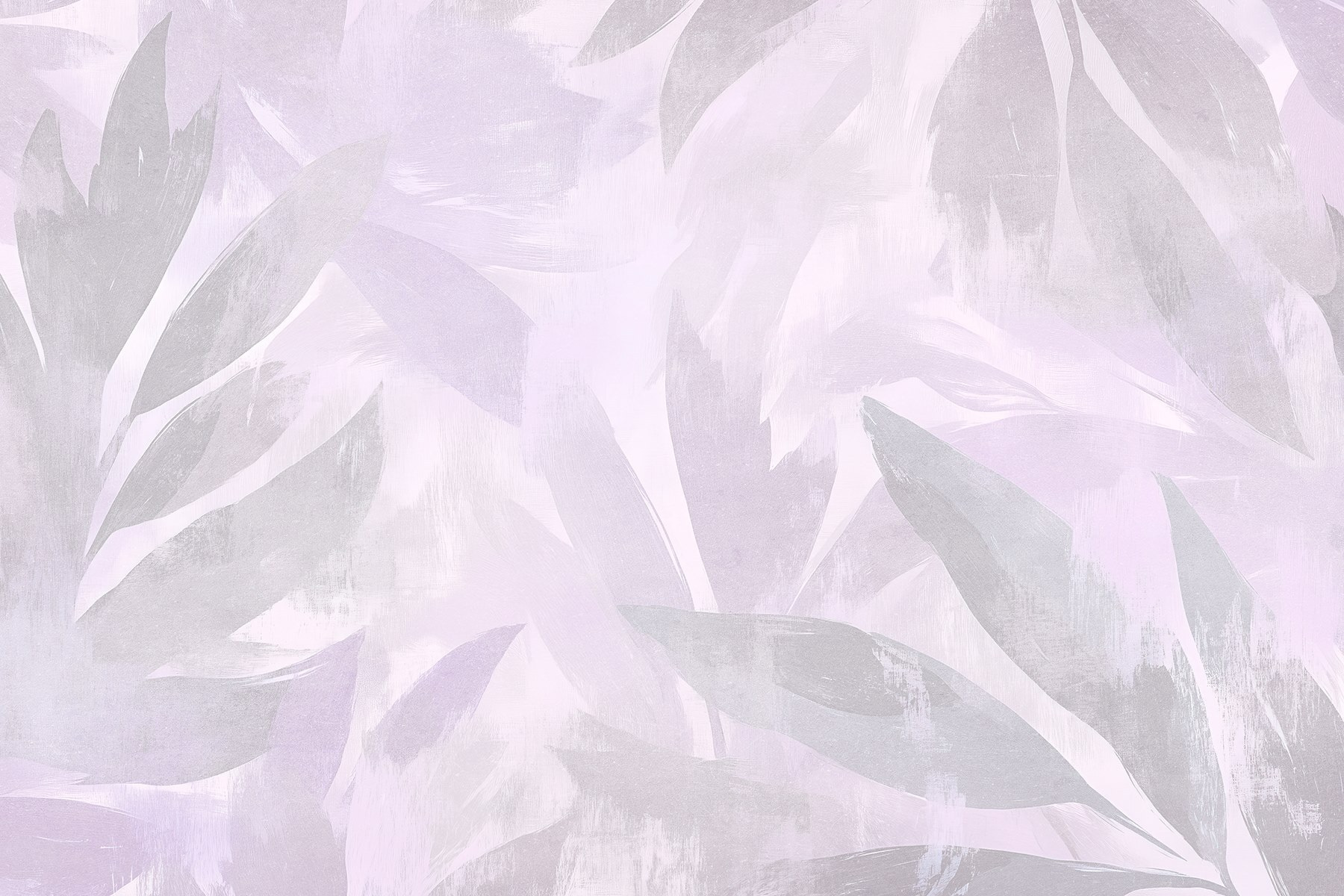 White and purple background with leaves