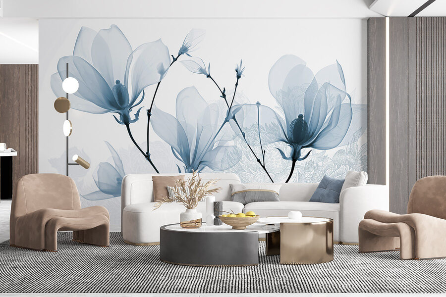 Delicate blooms in soft hues