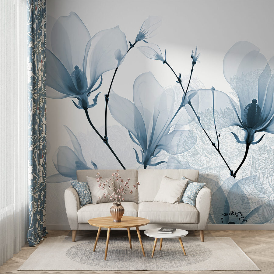Delicate blooms in soft hues