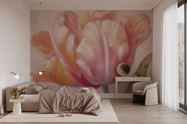 Wall murals Soft petals in gentle colors (SKU: w03637) Wall murals Wall murals Soft petals in gentle colors (SKU: w03637)