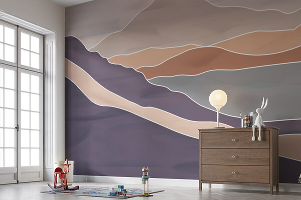 Mountain range with white lines Mountain range with white lines