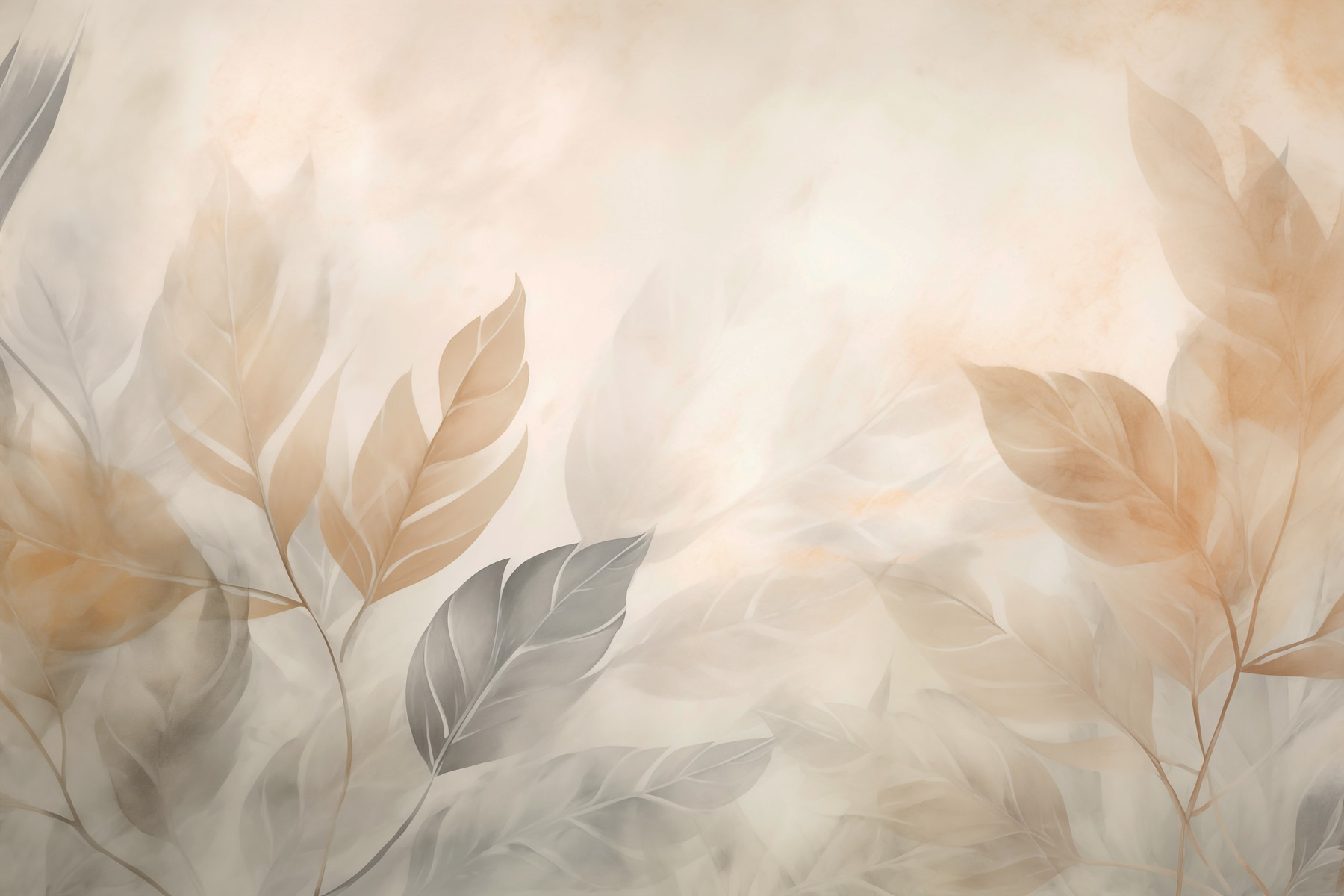 Translucent leaves in soft hues