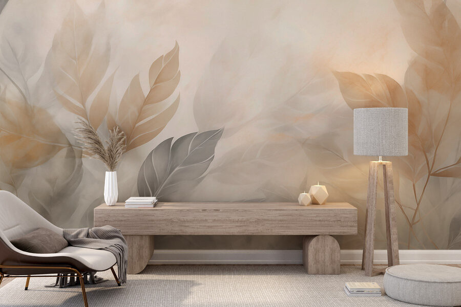 Translucent leaves in soft hues