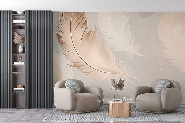 Group of feathers on a white background w03595pig78r 600x400 - Group of feathers on a white background