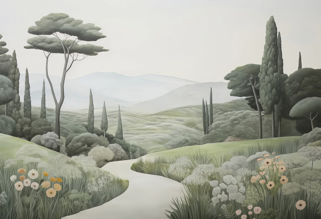 Landscape with a path and trees w03659p 1024x699 - Landscape with a path and trees
