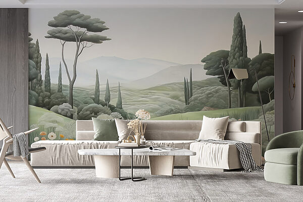 Landscape with a path and trees w03659pig4r 600x400 - Landscape with a path and trees
