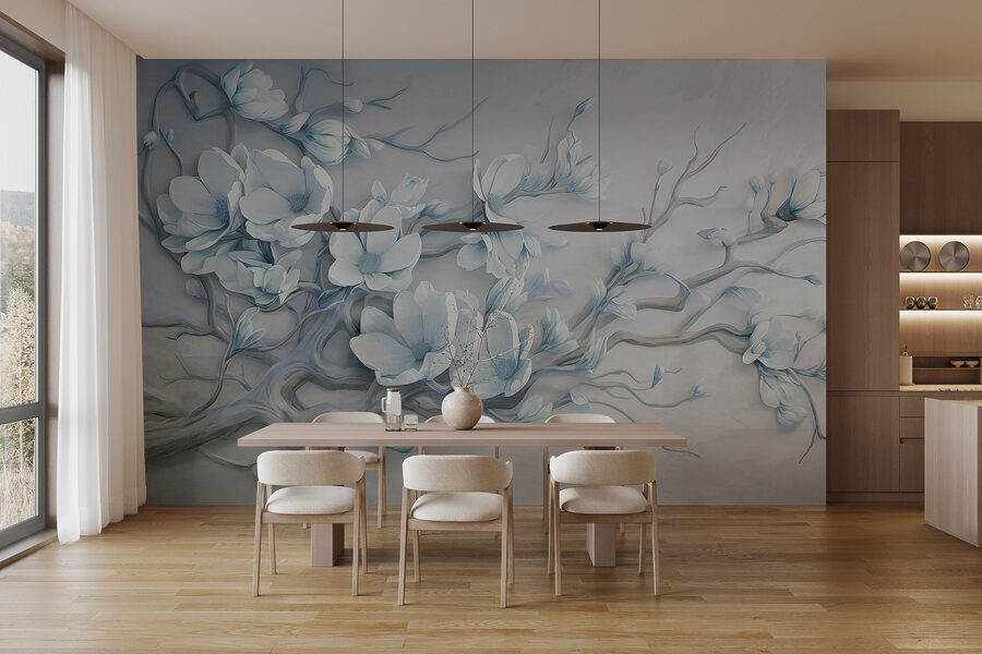 Wall murals White flowers on a branch - Image 3