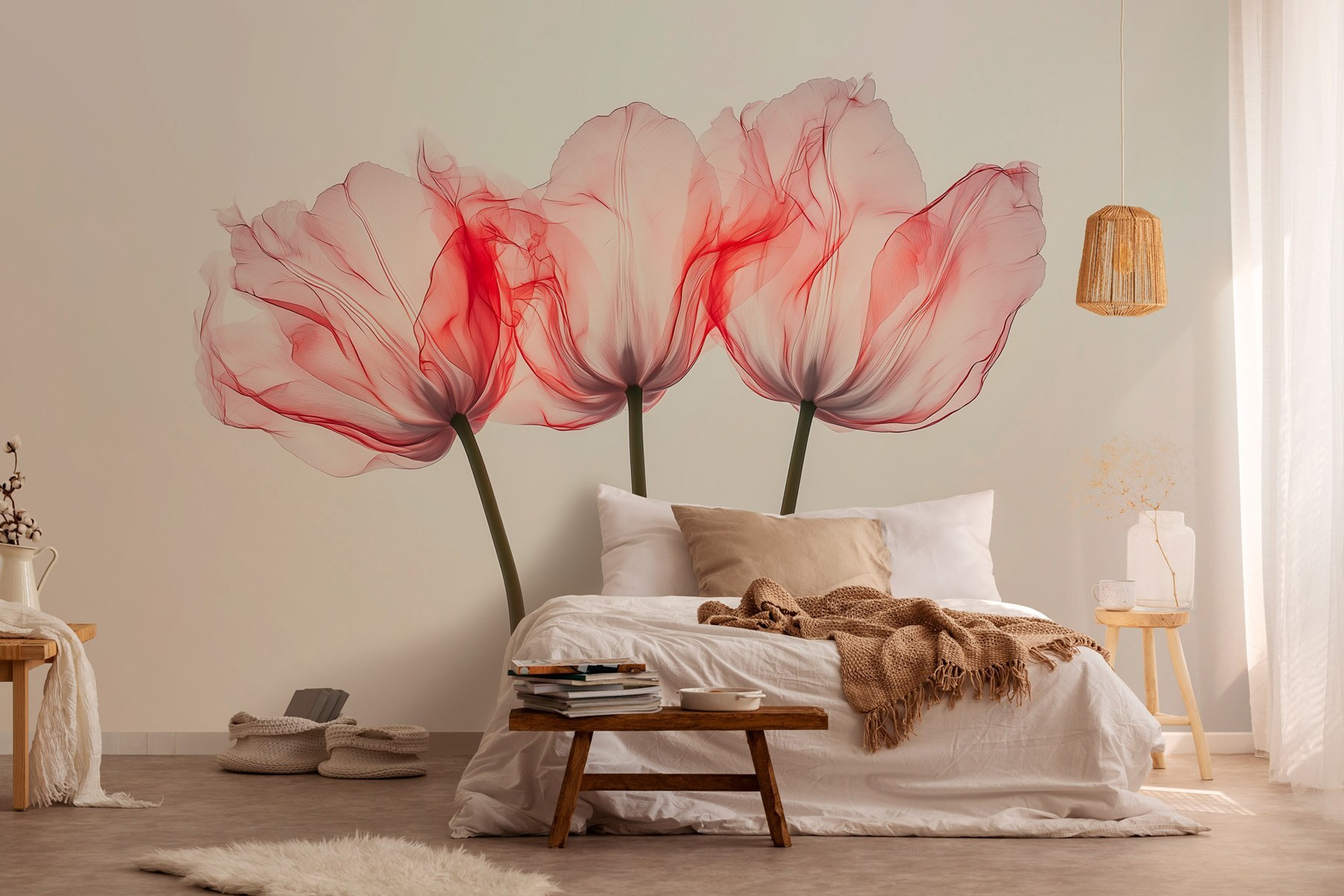 Group of pink flowers