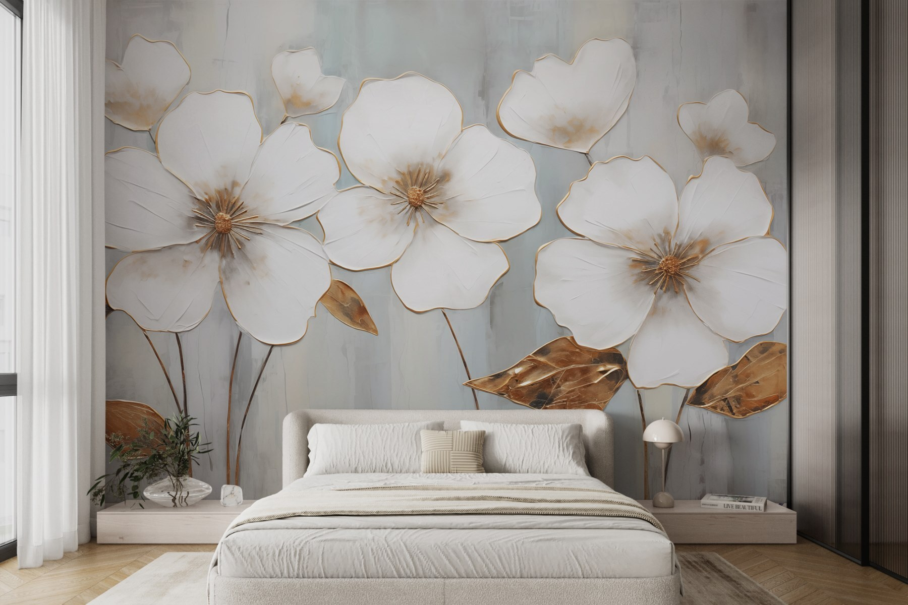 Delicate flowers with elegant accents
