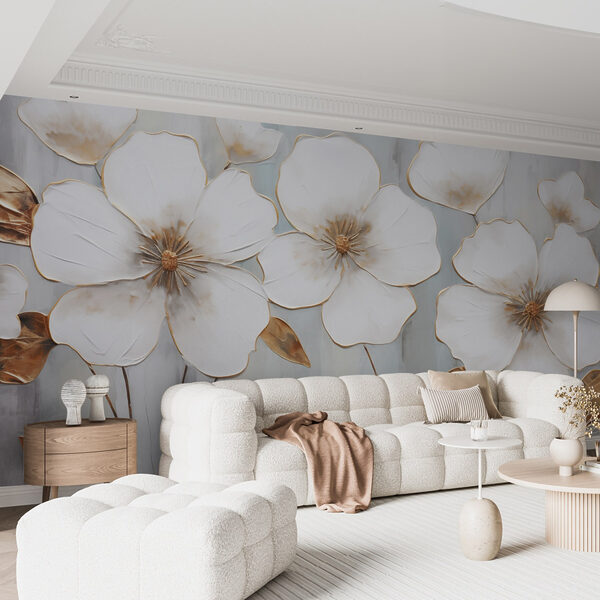 Delicate flowers with elegant accents Delicate flowers with elegant accents