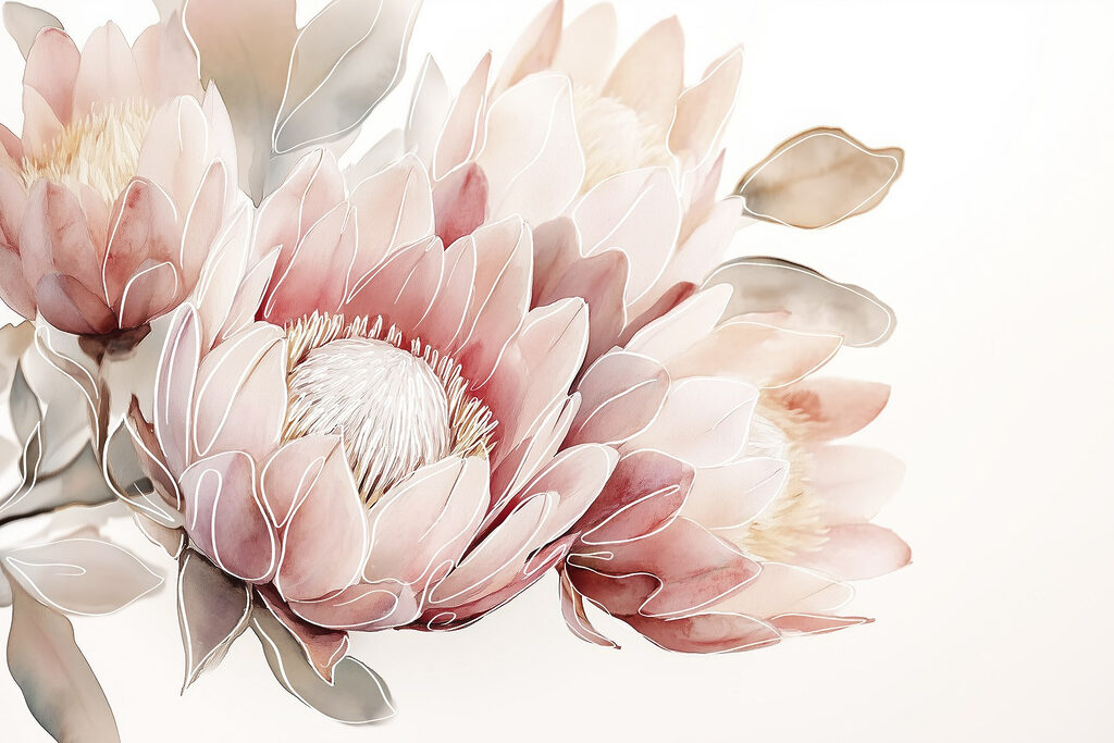Delicate blooms in soft pastels Delicate blooms in soft pastels