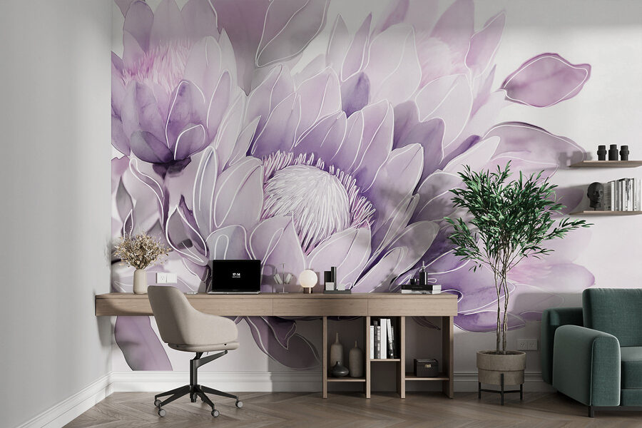 Delicate blooms in soft hues